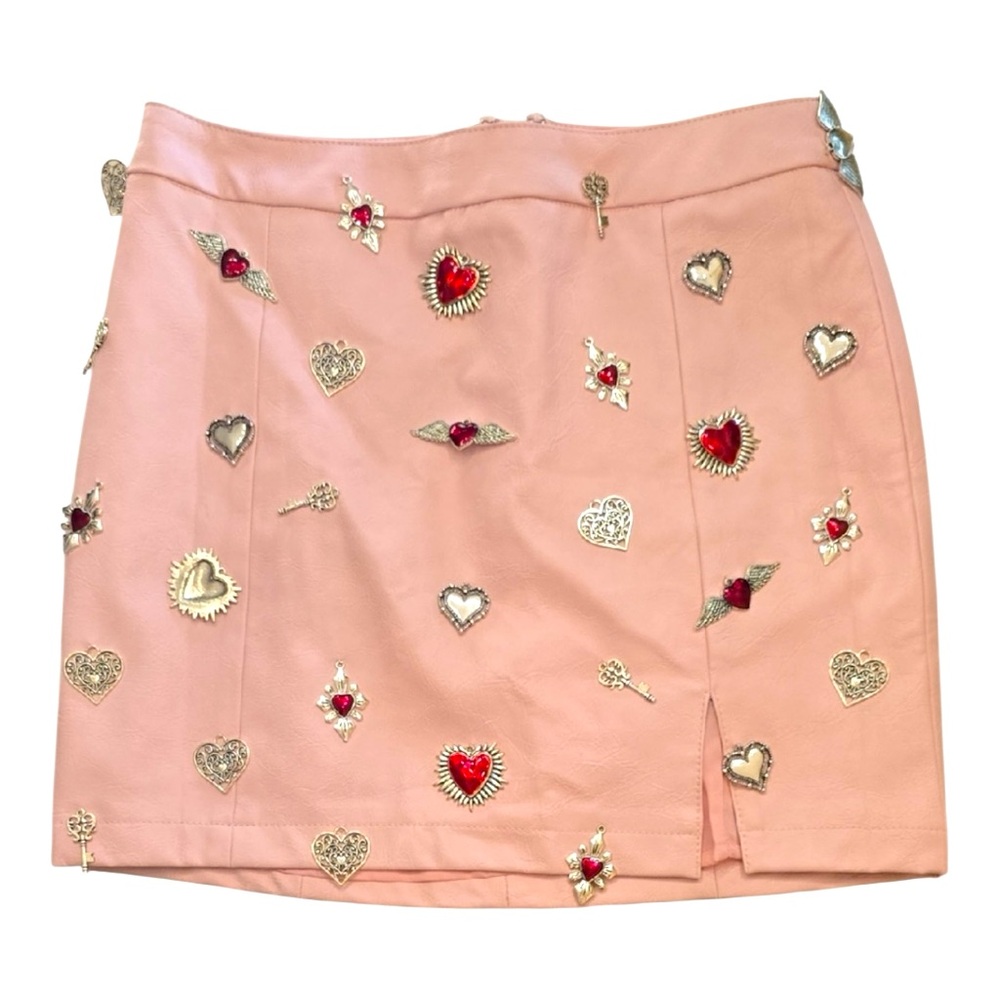 NWT Sugar Thrillz/Dolls Kill Cupid's Arrow Charm Mini Skirt XS